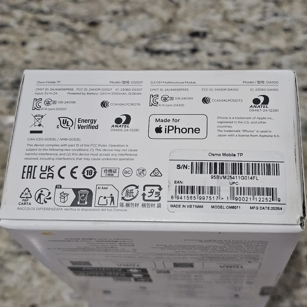 NEW DJI Osmo Mobile Gray Gimbal Stabilizer
